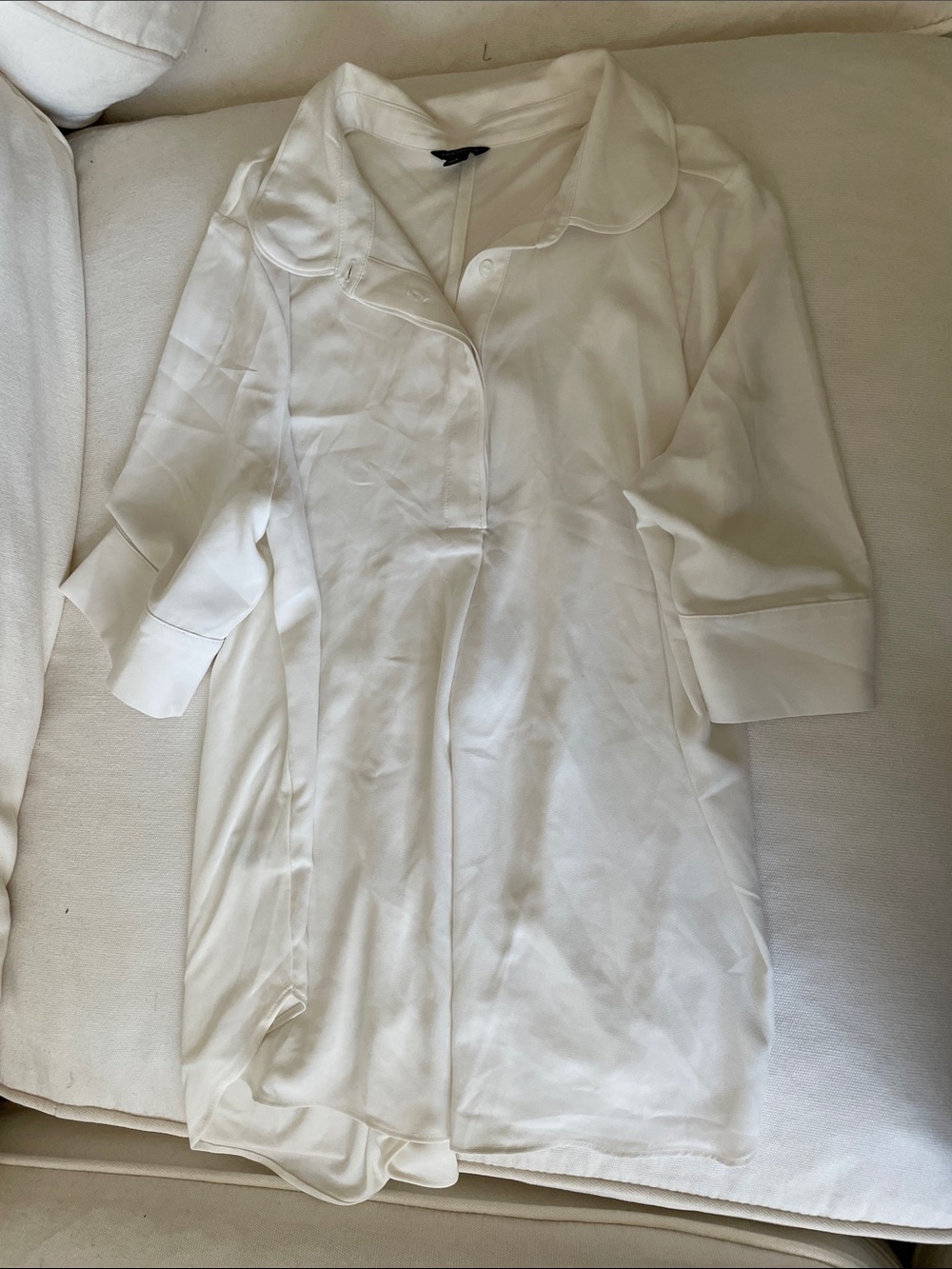 Ann Taylor light cream blouse